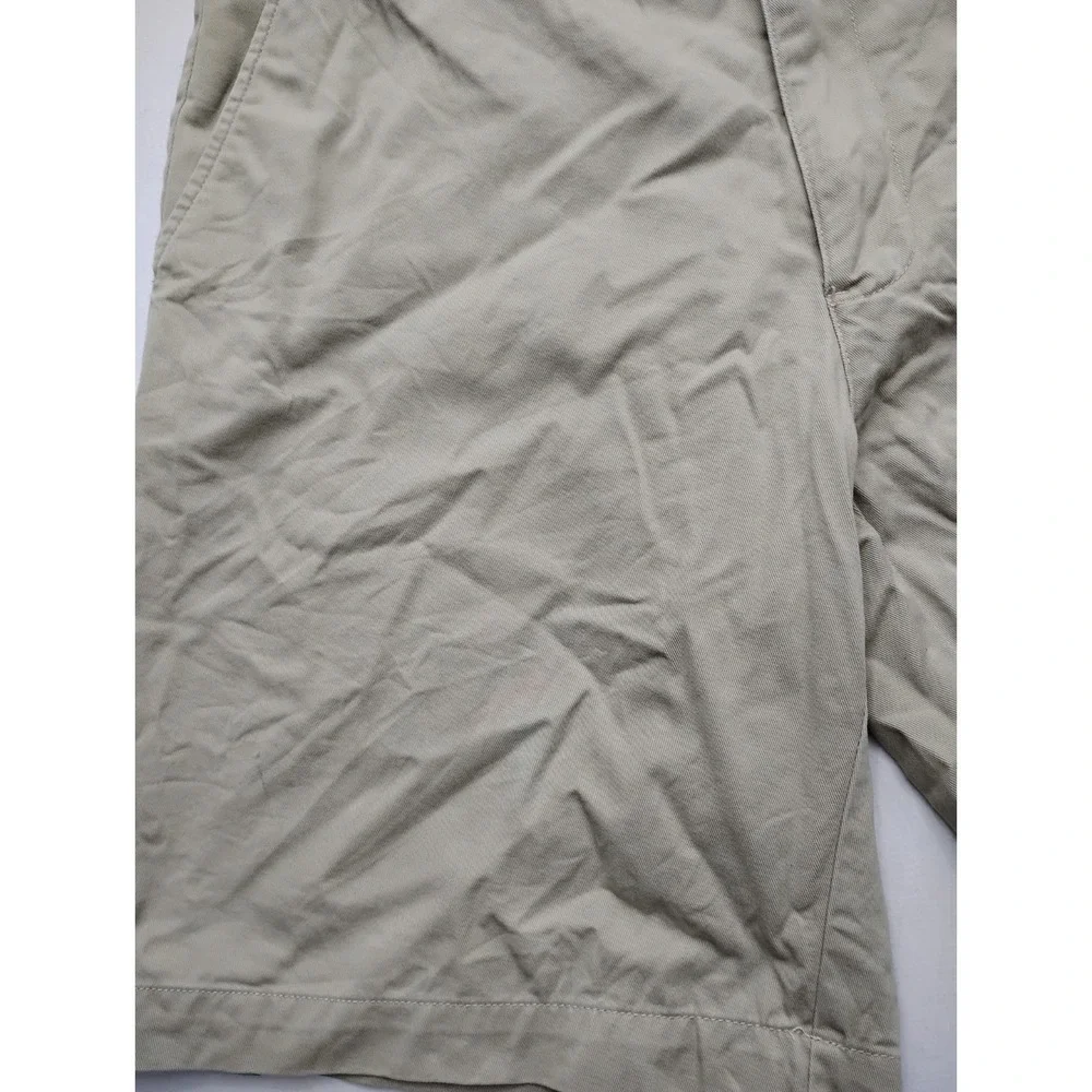 Polo Ralph Lauren‎ Prospect Beige Cotton Chino Shorts Flat Front Mens 33 10in